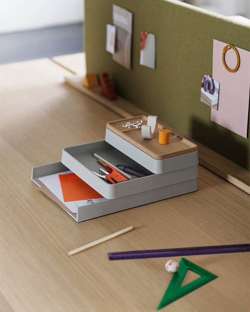 Arrange - Grey desk tray